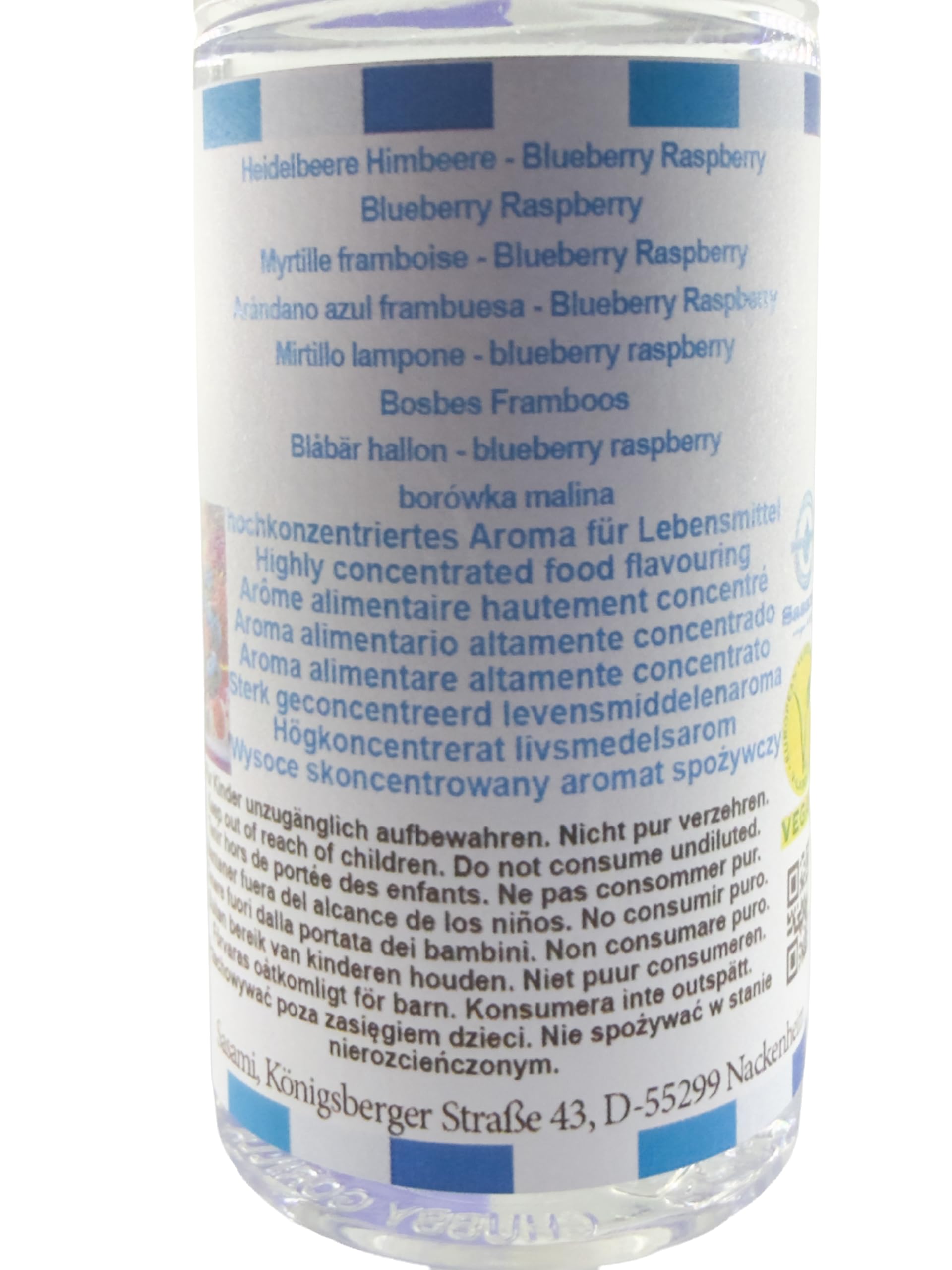borówka malina Aromat Koncentrat - wegański - Sasami - 100ml
