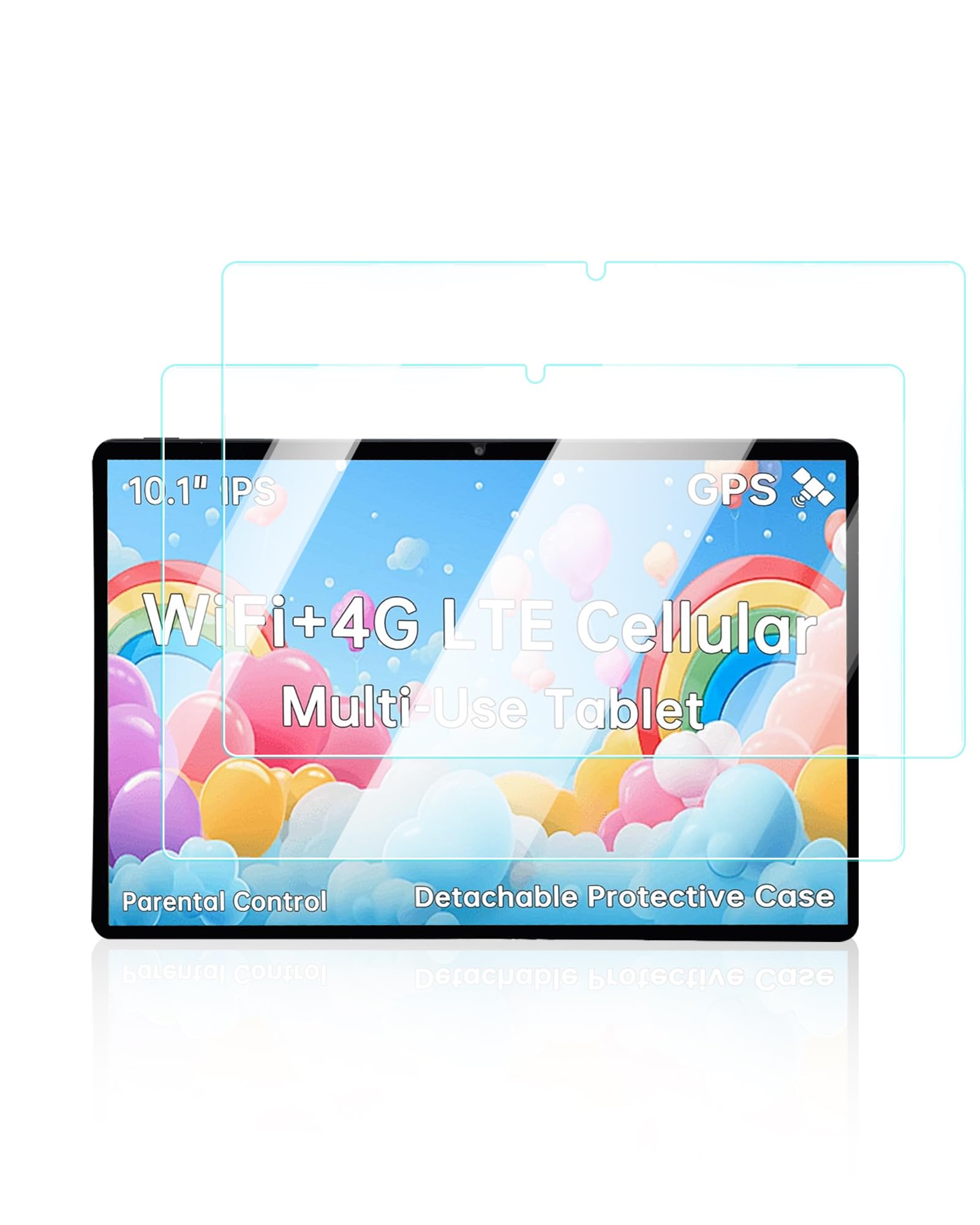 UYRUREL Screen Protector for HAOVM G12BL Android Tablet 10 Inch tablet, Anti-Scratch 9H Hardness Touch Sensitive 2.5D Rounded Edges Bubble Free Easy