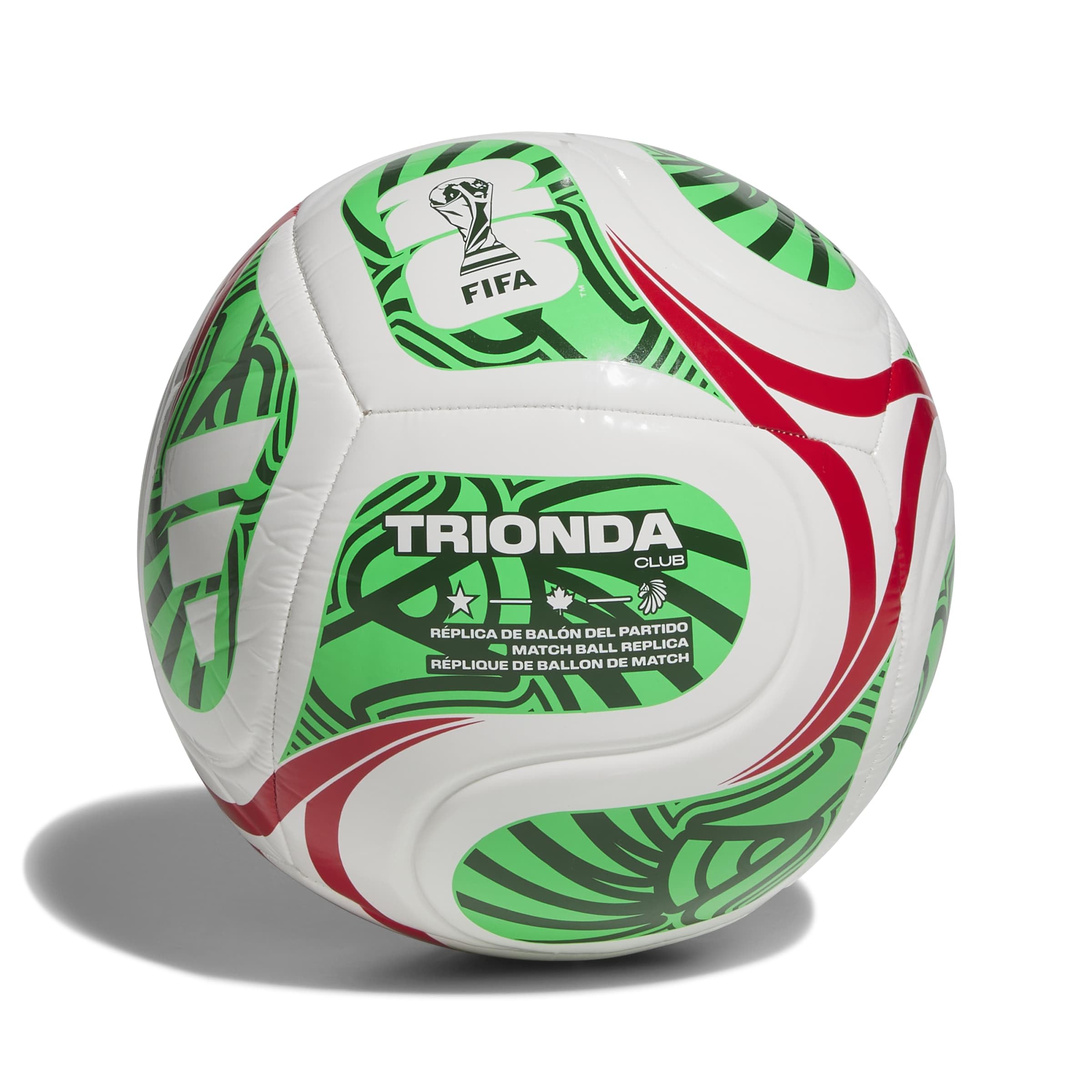 adidas Unisex-Adult World Cup Club Mexico, White/Vivid Red/Amazon Green/Flash Lime, 5 - 2