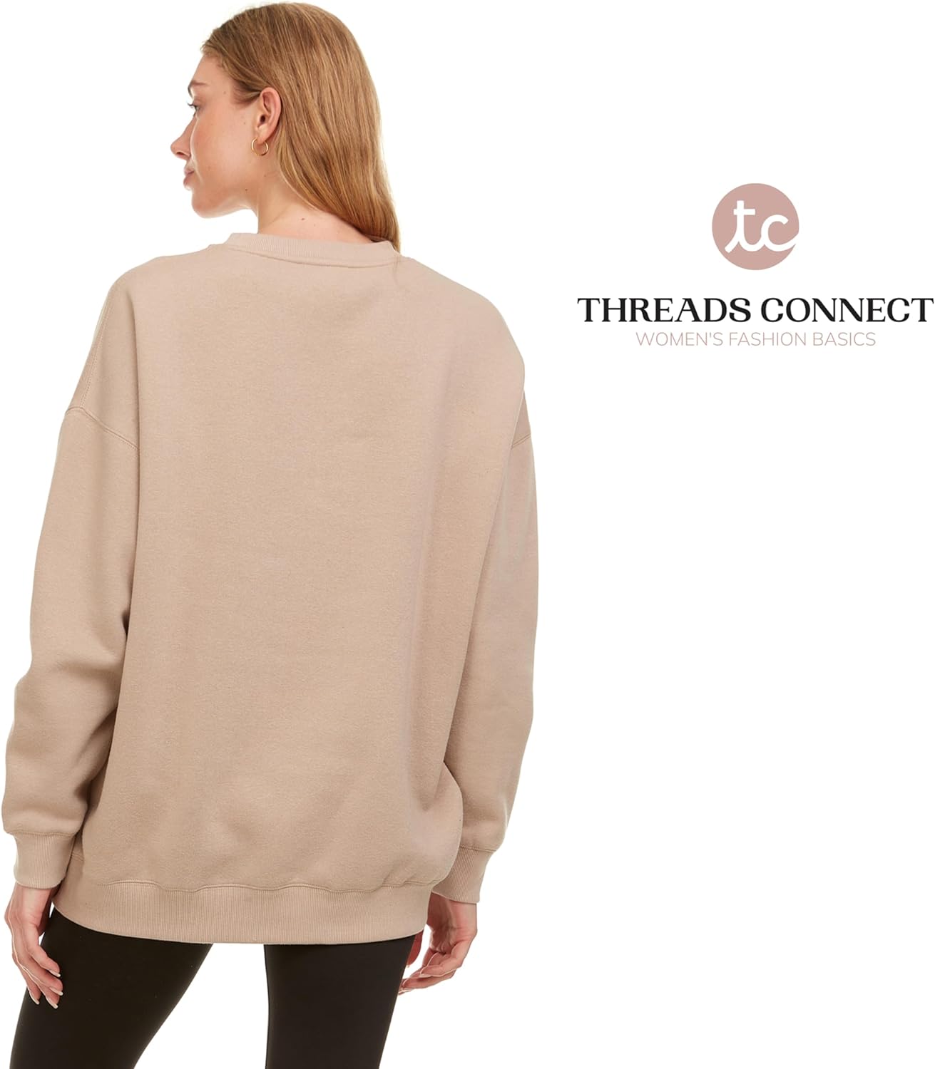 Oversized Sweatshirt for Women – Crewneck Fleece Pullover Sweatshirt Plus Size Included - Image 5