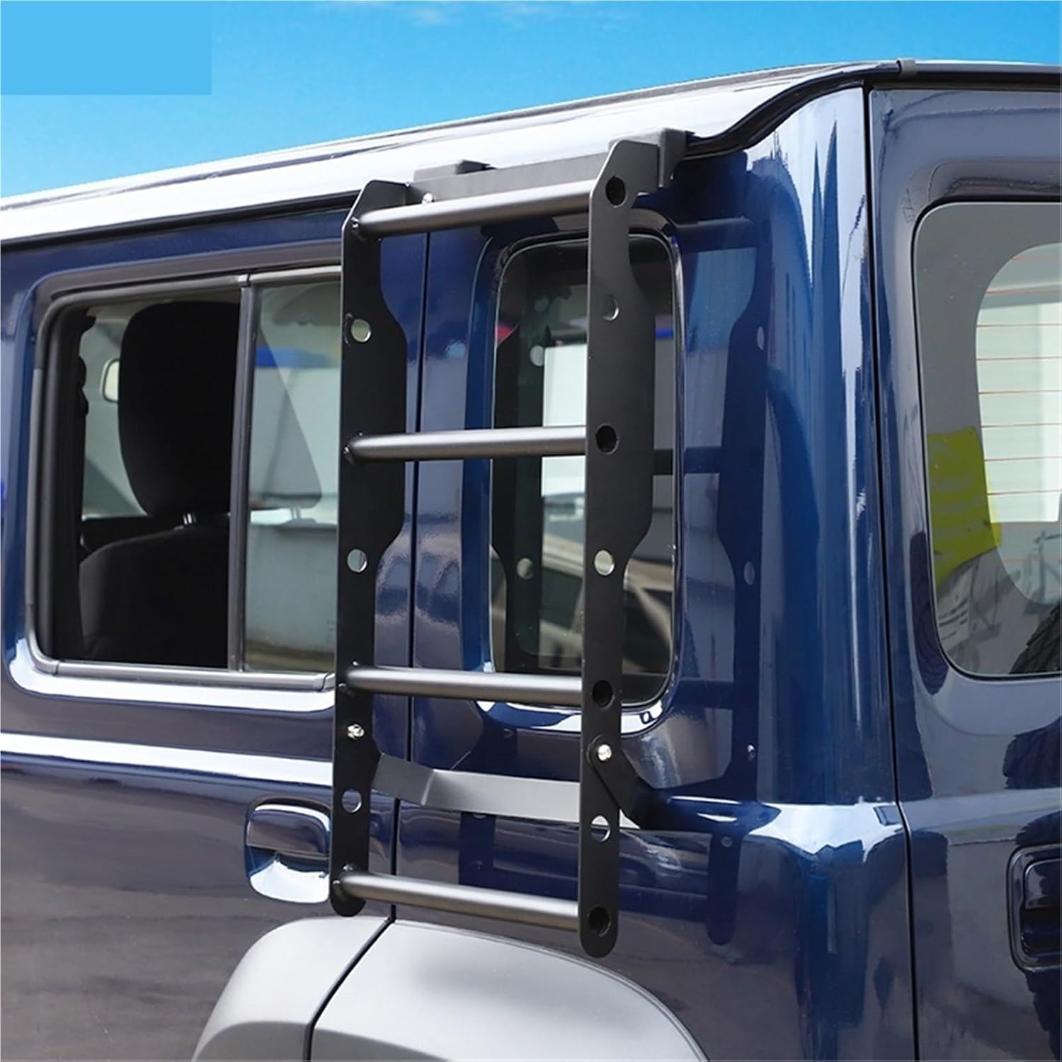 Car Rear Window Expansion Ladder Crawling Ladder Holder Compatible with Suzuki Jimny 2019 Up 4