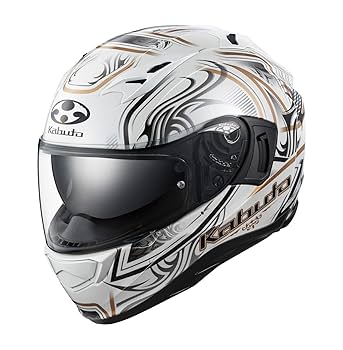 Amazon | OGK KABUTO KAMUI-3 JAG パールホワイトゴールド L59
