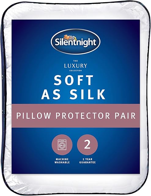 Silentnight Soft as Silk Pillow Protector - Pack of 2