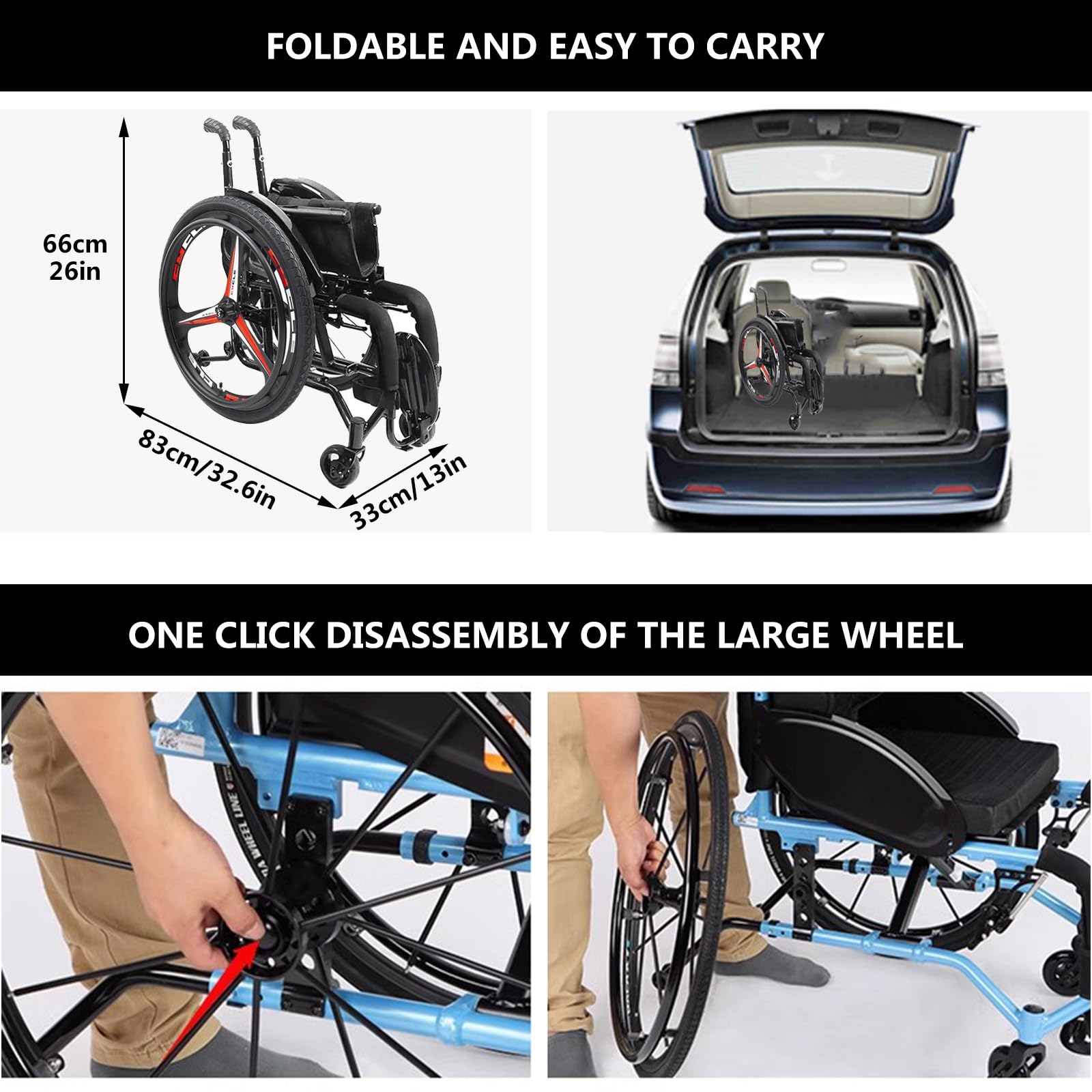 Sedia A Rotelle Sportiva Leggera, Sedia A Rotelle Leggero In Alluminio, Sedia A Rotelle In Alluminio Pieghevole, Sedia A Rotelle Sportiva Ultra Leggera Interamente A Terra, Per Adolescenti, Adulti, An
