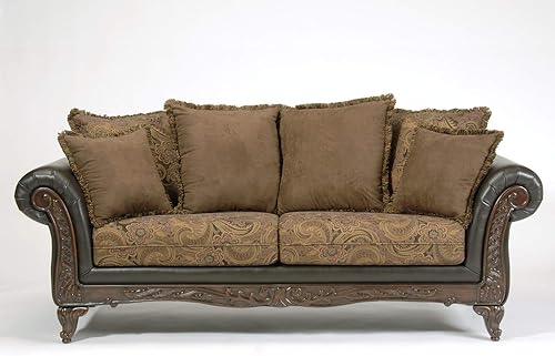 Roundhill Furniture Sofás San Marino, Chocolate