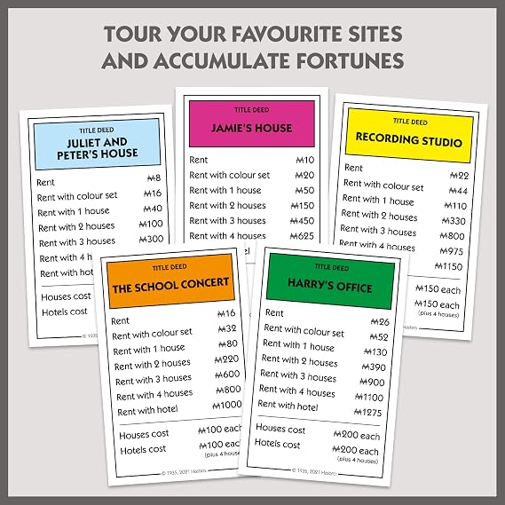 Winning Moves Love Actually Monopoly Board Game, Advance to Karen and Harry's House and Jamie's Cottage and trade your way to success, 2 plus player family game for ages 8 plus