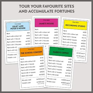 Winning Moves Love Actually Monopoly Board Game, Advance to Karen and Harry's House and Jamie's Cottage and trade your way to success, 2 plus player family game for ages 8 plus