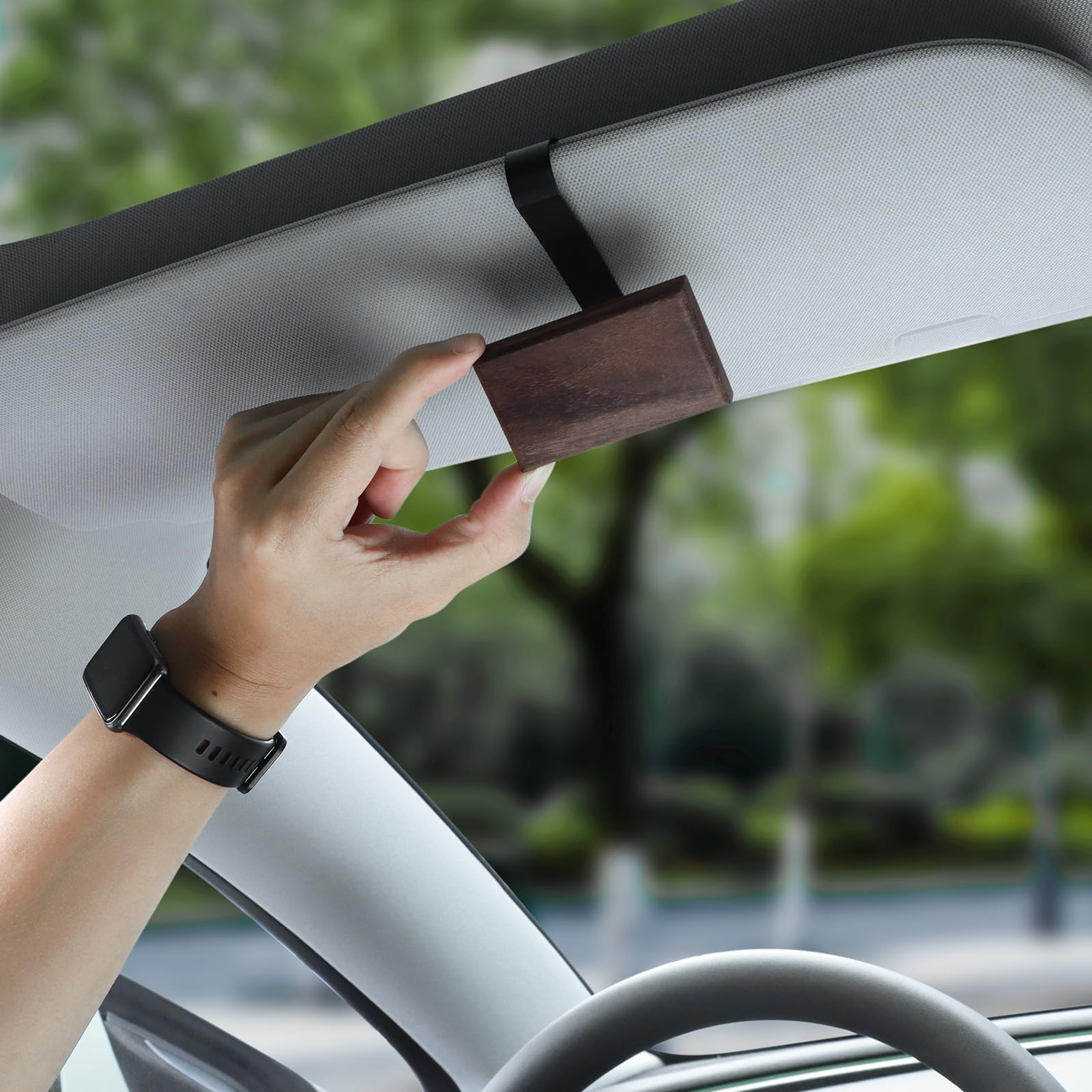 FDAIUN Air Freshener Small Wooden Diffuser Wood Block Aromatherapy Refill New Car Smell Set Car Odor Eliminator