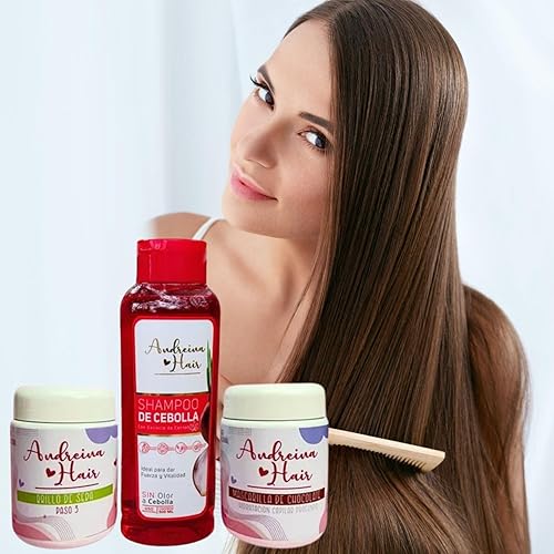 Miniatura 2 de Kit de cuidado para cabello graso y propenso a la caspa y cebolla champú con extracto de cannabis, brillo de seda y máscara de chocolate - Fórmula