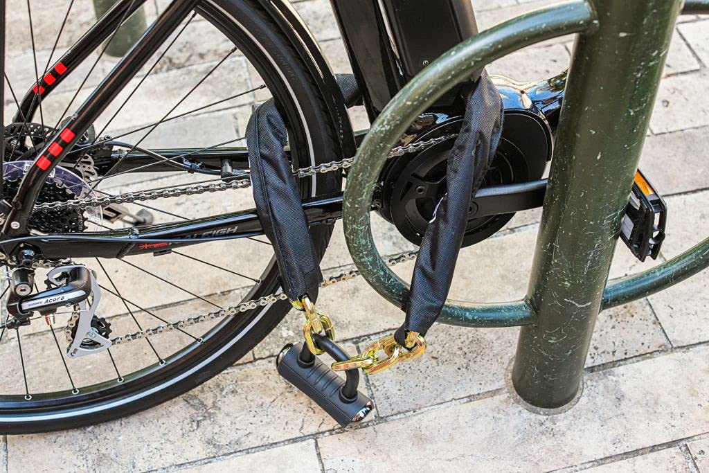 Zefal K-Traz M18 - Cadena Antirrobo Con Candado Con Llave Bicicleta Electrica - Muy Alta Protección, Negro, 1100cm