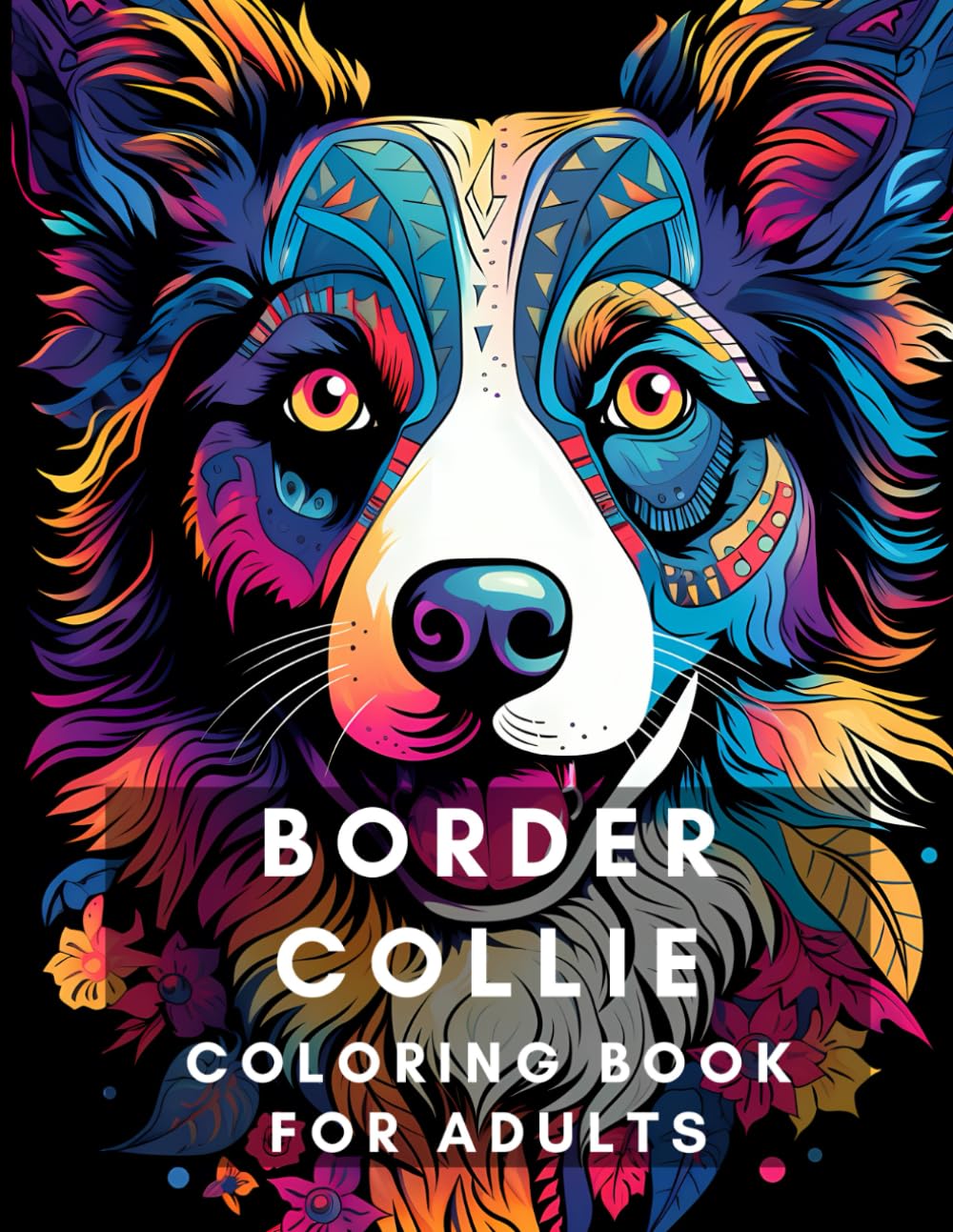 Border Collie Coloring Book for Adults: Relax, relieve your stress and enjoy coloring these adorable Border Collie pictures! (Dog Breed Coloring Books)