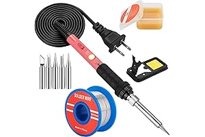 Precision Soldering Kit Tailored for Hobbyists: Soldering Iron Kit with Interchangeable Iron Tips
