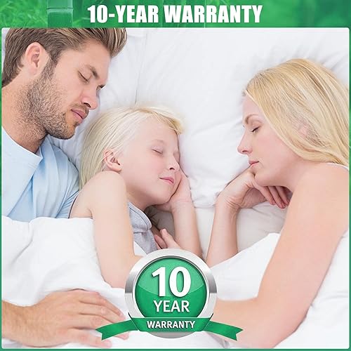 Miniatura 50 de Protector de colchón impermeable tamaño individual, funda de colchón transpirable, funda de colchón de bolsillo profundo ajustable que se estira