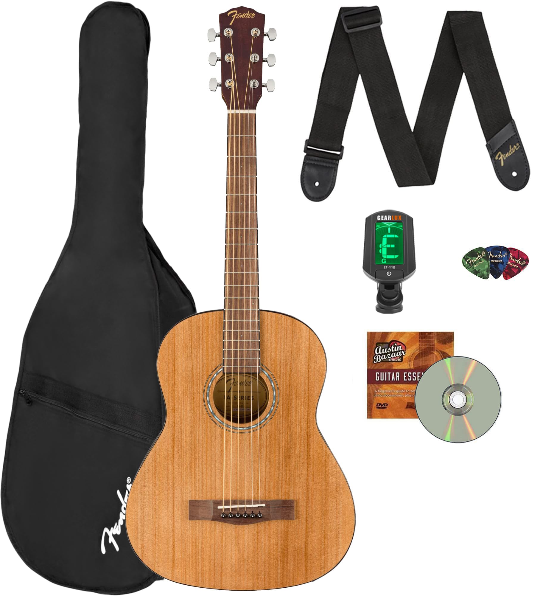 Amazon.com: Fender FA-15 3/4-Scale Kids Steel String Acoustic