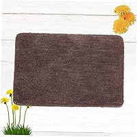 Vista 7 de Alfombra antideslizante para dormitorio, 15.7 x 23.6 in, color café, alfombra de baño de alta absorción