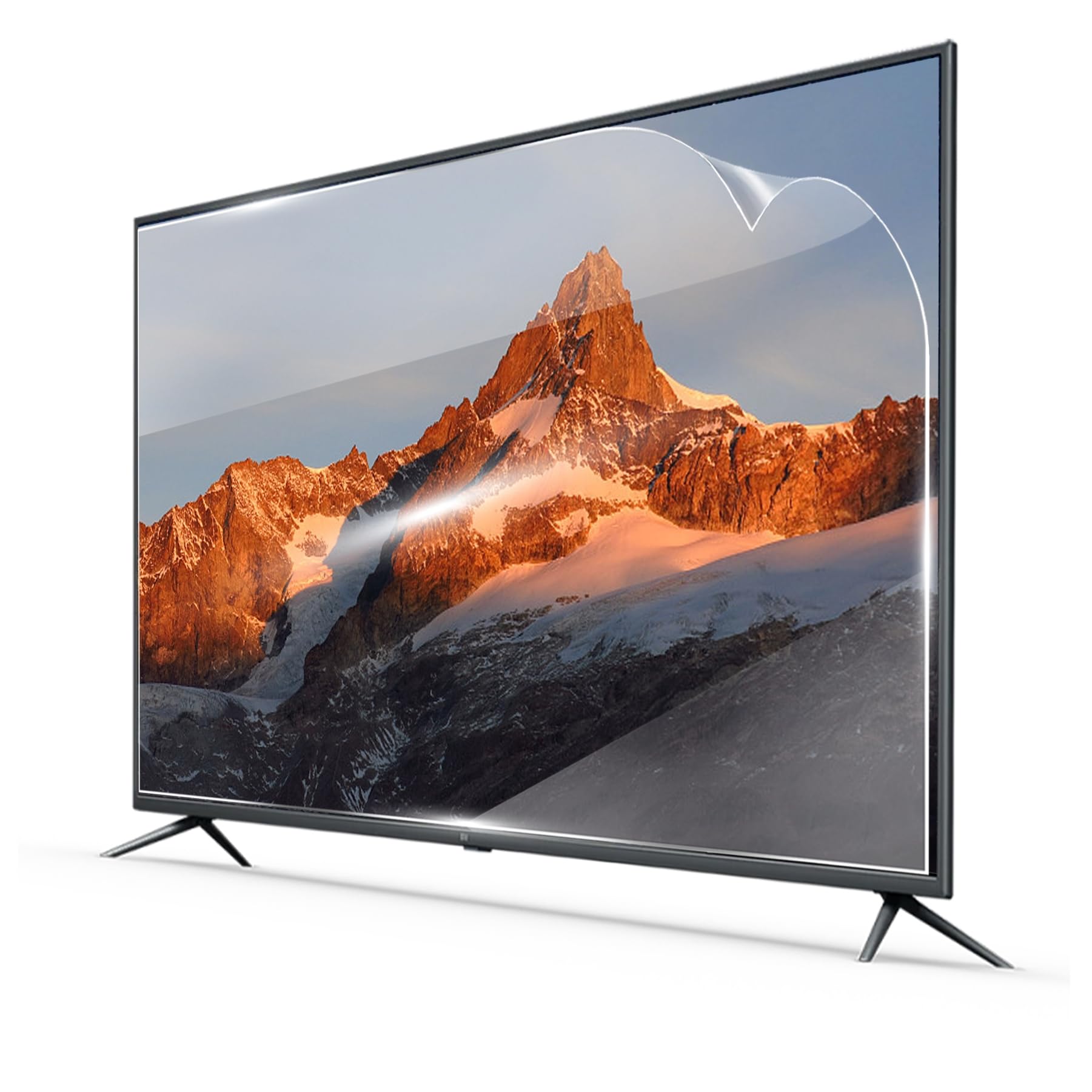 Protecteur d'écran TV anti-lumière bleue 55 pouces pour soulager la fatigue oculaire en famille