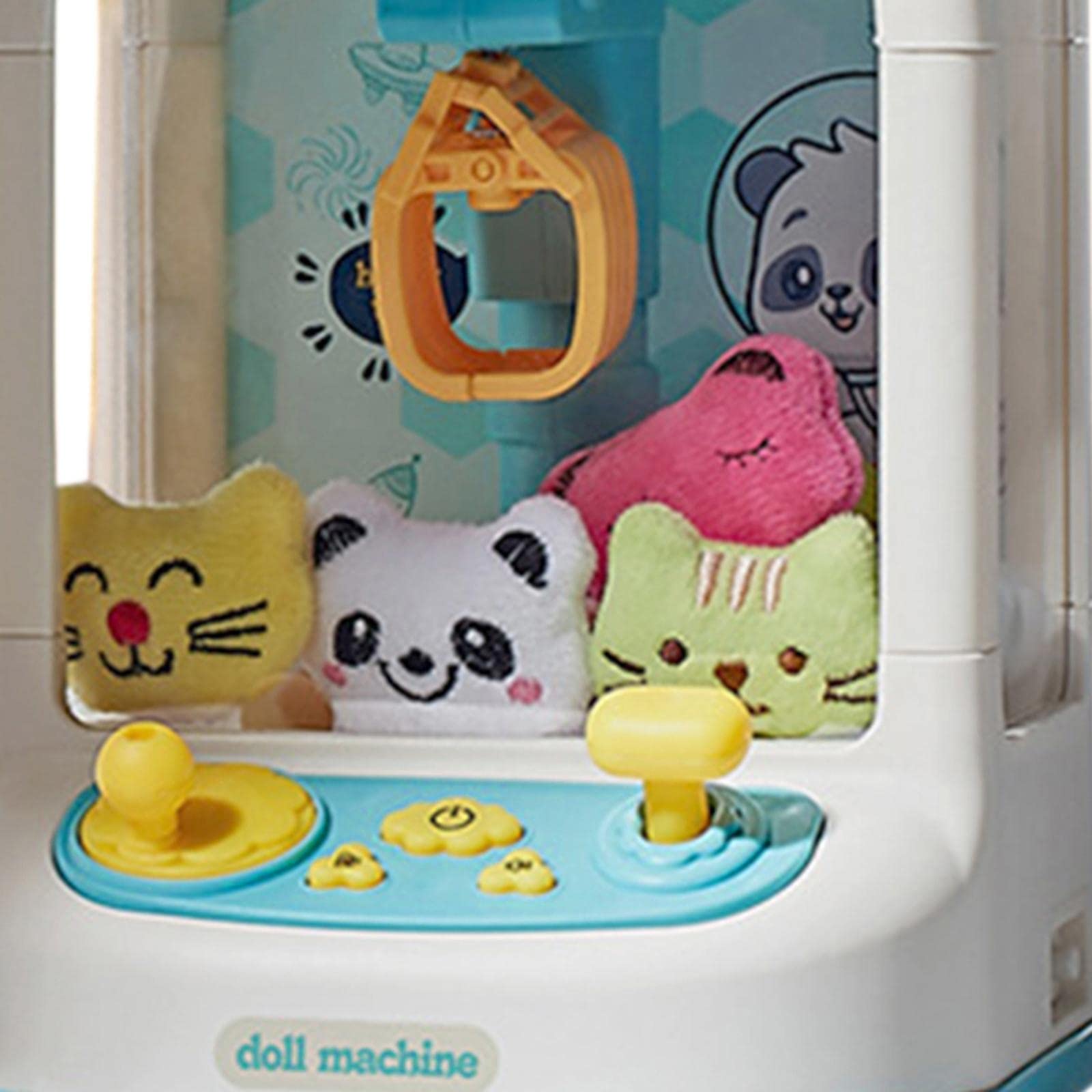 1 Máquina Tragamonedas para Niños Juego Electrónico de Arcade Juguetes Educativos Luces Música Atrapadora Adecuada para Fiestas Reuniones, 20 muñecas Verdes