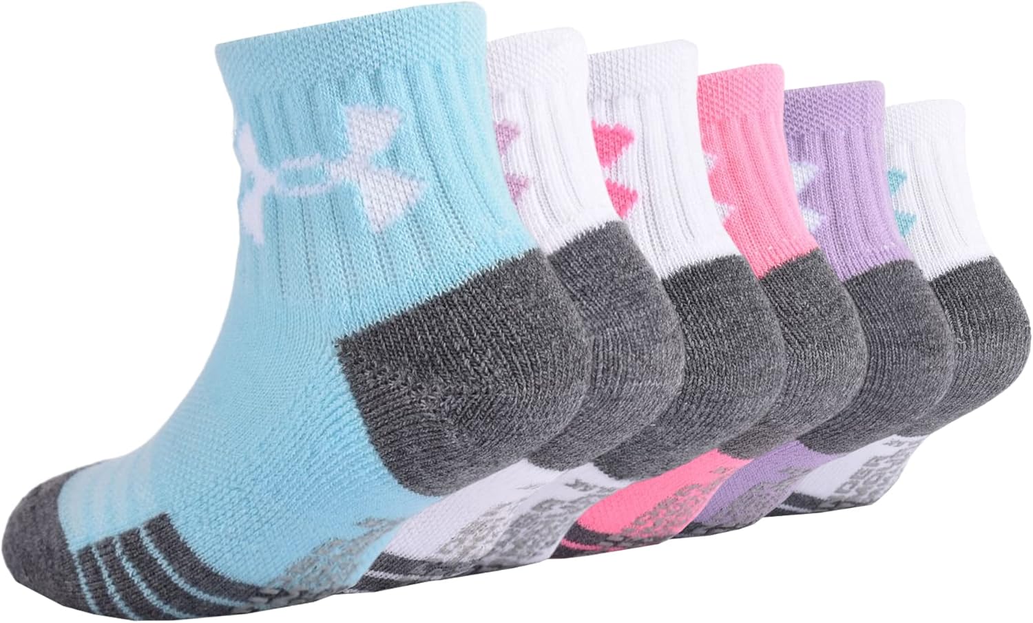Under Armour girls Multi Pack Quarter Sock - Image 4