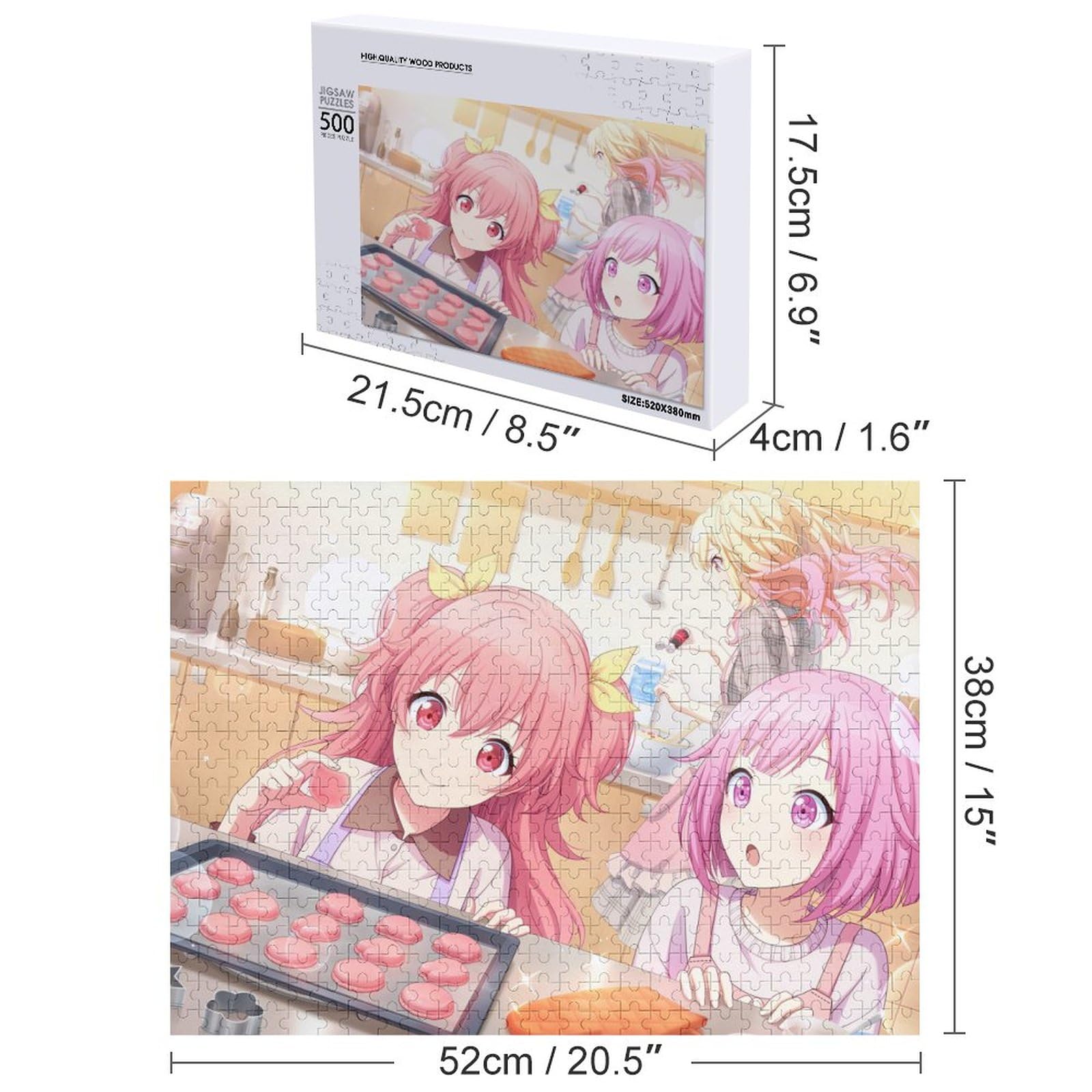 パズル　500ピース　毬月絵美 Amazon.co.jp: 桃井愛莉 鳳えむ ジグソーパズル 500ピース パズル 壁