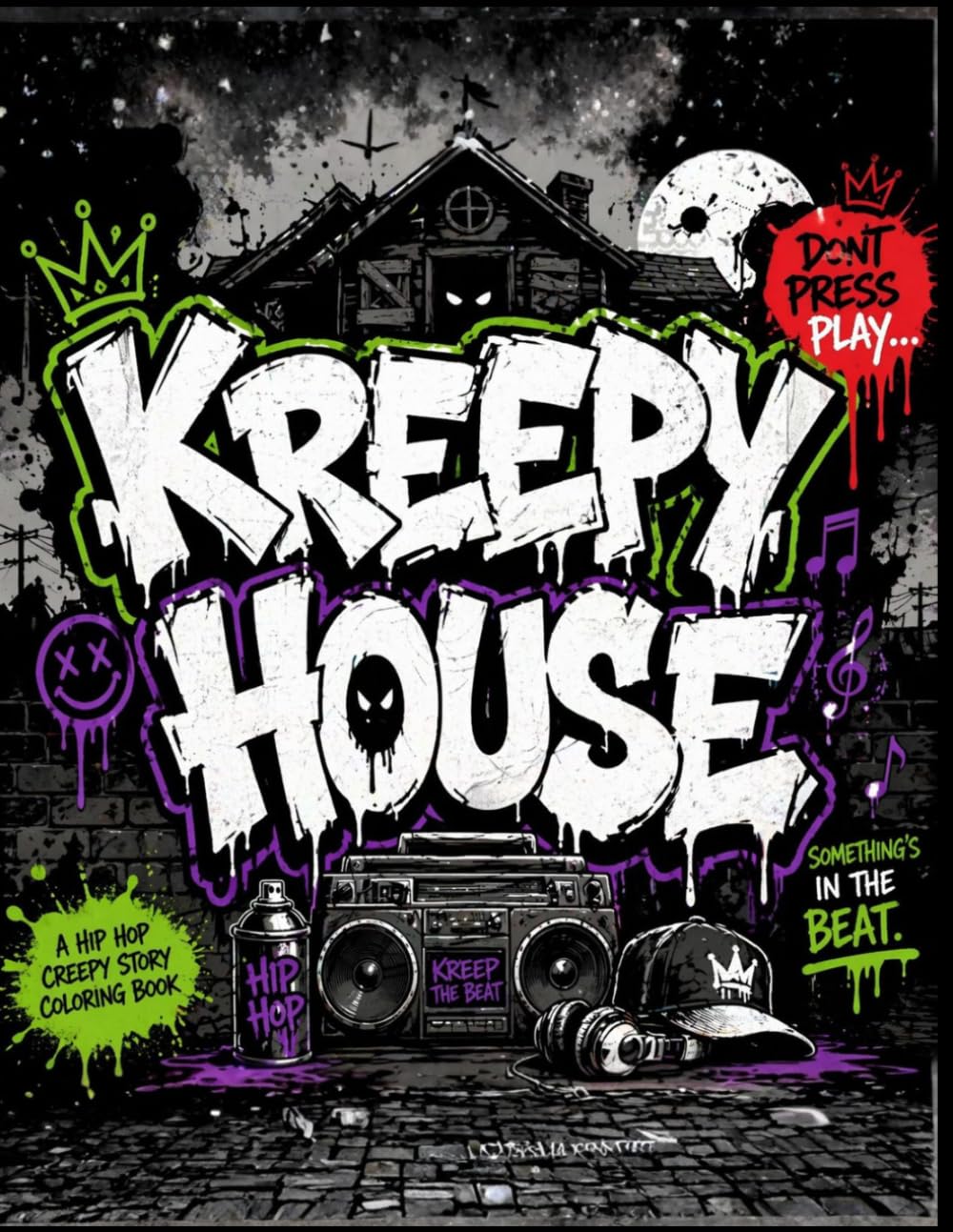Kreepy House Adventures: A Spooky Comic Coloring & Puzzle Book for Kids