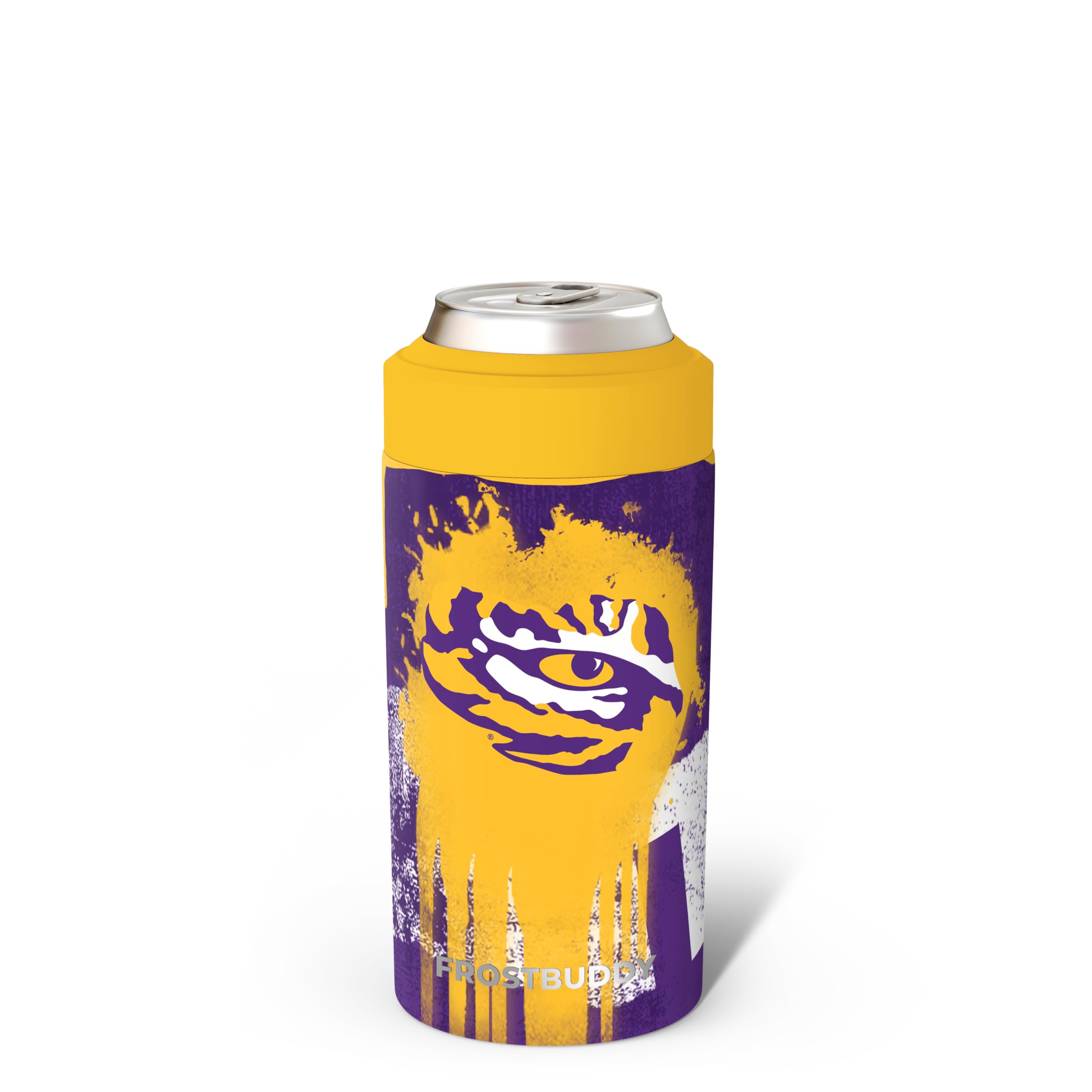 Frost Buddy Universal Can Cooler - Slim Cans, 12/16oz (LSU Tigers | Drip)