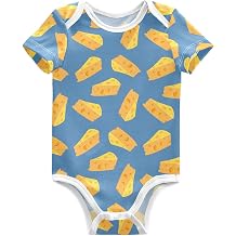 Ollabaky Unisex Baby Bodysuits Short Sleeve Cotton Baby Clothes for Girls 0-24 Months