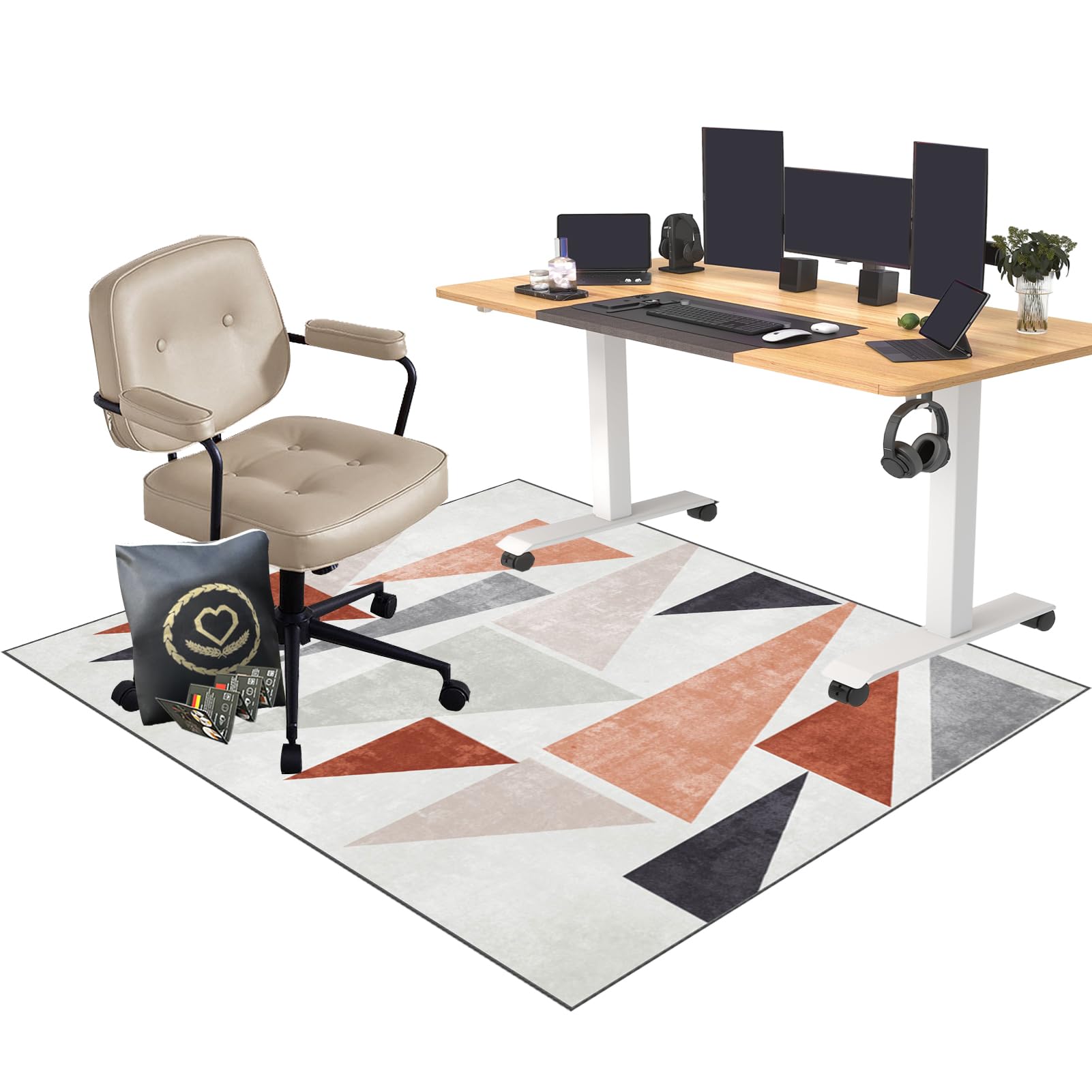 Alfombra Silla Ruedas Gaming Oficina, Alfombra Silla Escritorio, Gaming Protector de Suelo, Oficina Escritorio Gamer Alfombrilla, Alfombras para Sillas, Alfombra Suelo Gaming 200 x 300 cm