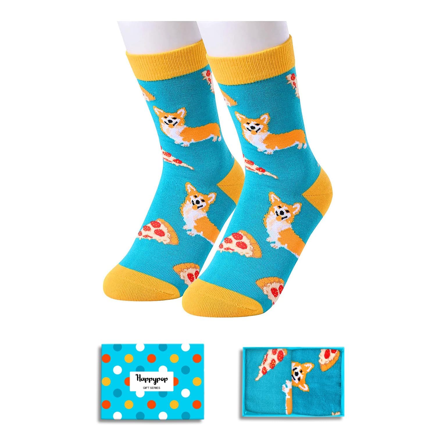 Boys Girls Crew Socks Novelty Crazy Shark Animal Space Sports Food Socks for Kids Gift