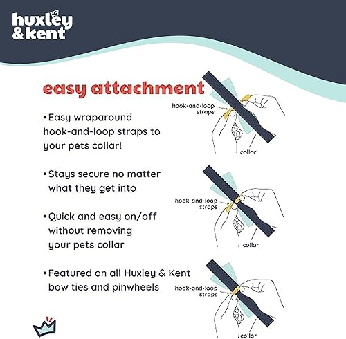 Miniatura 3 de Huxley & Kent Pajarita para mascotas  Árboles de Navidad (grande)  Accesorio de corbata de lazo de gancho y lazo para vacaciones de Navidad