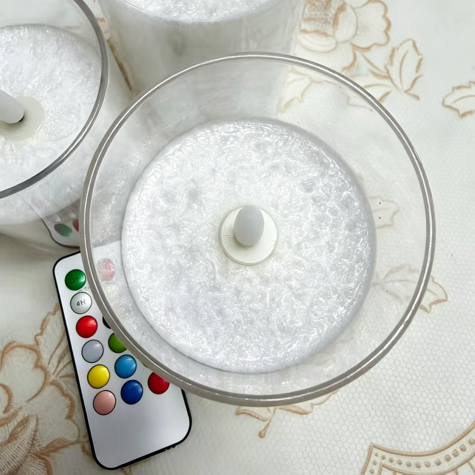 Candele senza fiamma, funzionamento a batteria, candele tremolanti senza fiamma, 3D tremolante FlameTimer e telecomando, sicure per matrimoni, casa, feste, decorazione JL-D003