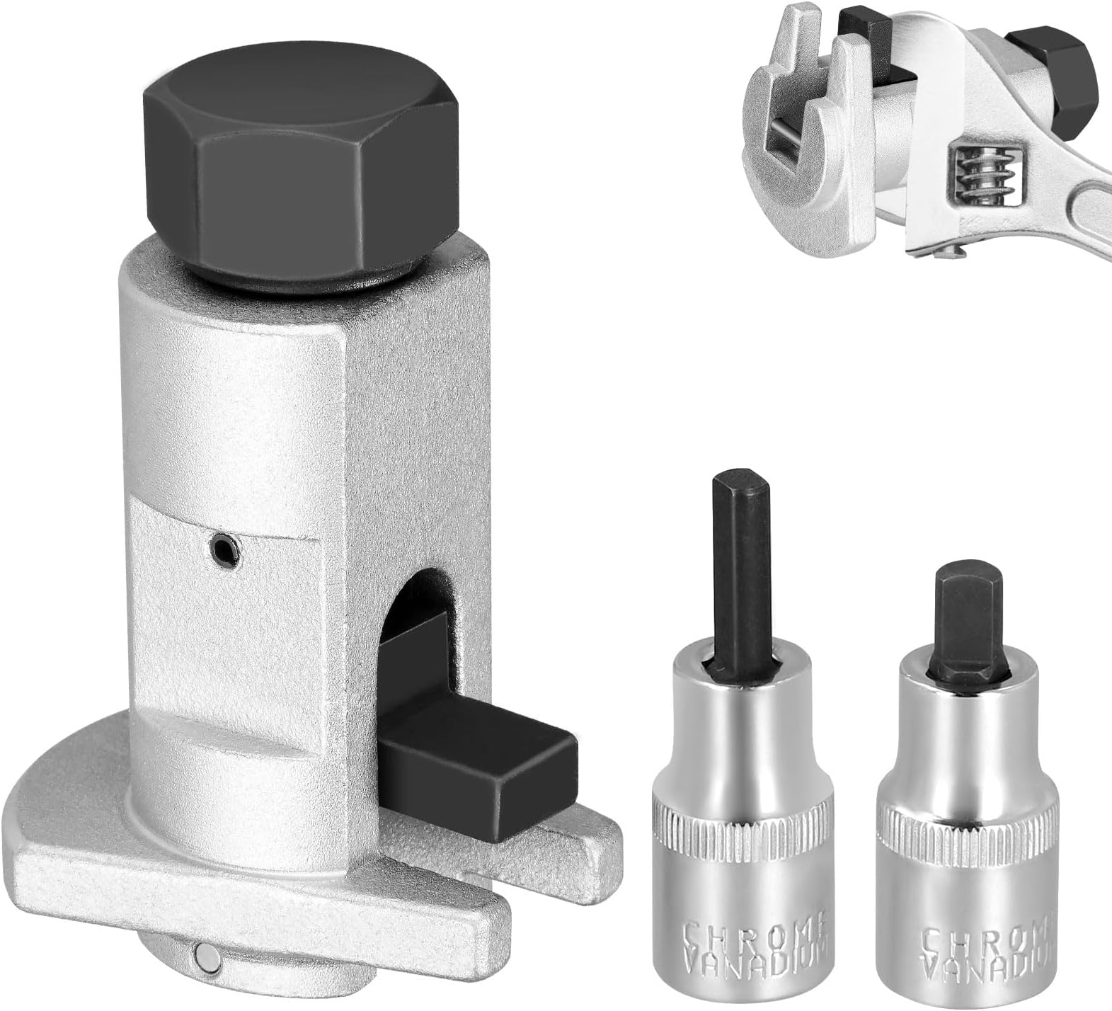 Hydraulic Shock Absorber Removal Tool, Strut Leg Pry Socket Strut Nut Tool, Universal Suspension Strut Spreader Tool, Car Suspension Strut Repair Kit, Claw Ball Head Suspension Separator for Car, 3pcs