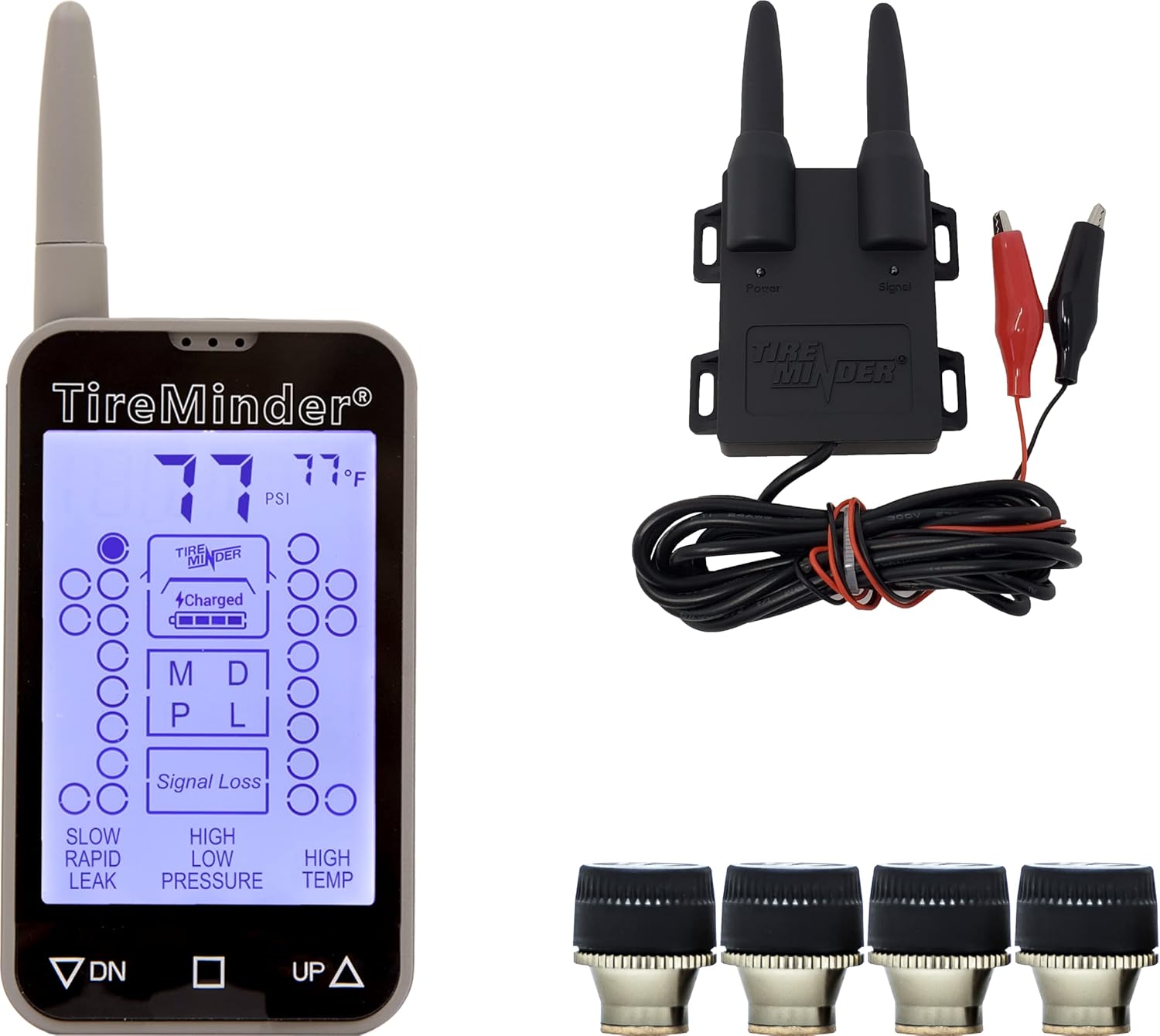 TireMinder TM-77 RV TPMS with 4 Transmitters