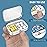 Pill Box 2 Compartment Small Pill Case,Portable for Pocket or Purse Pill Organizer Pill Container Holder to Hold Vitamins, Medication, Fish Oil and Supplements(6PCS)