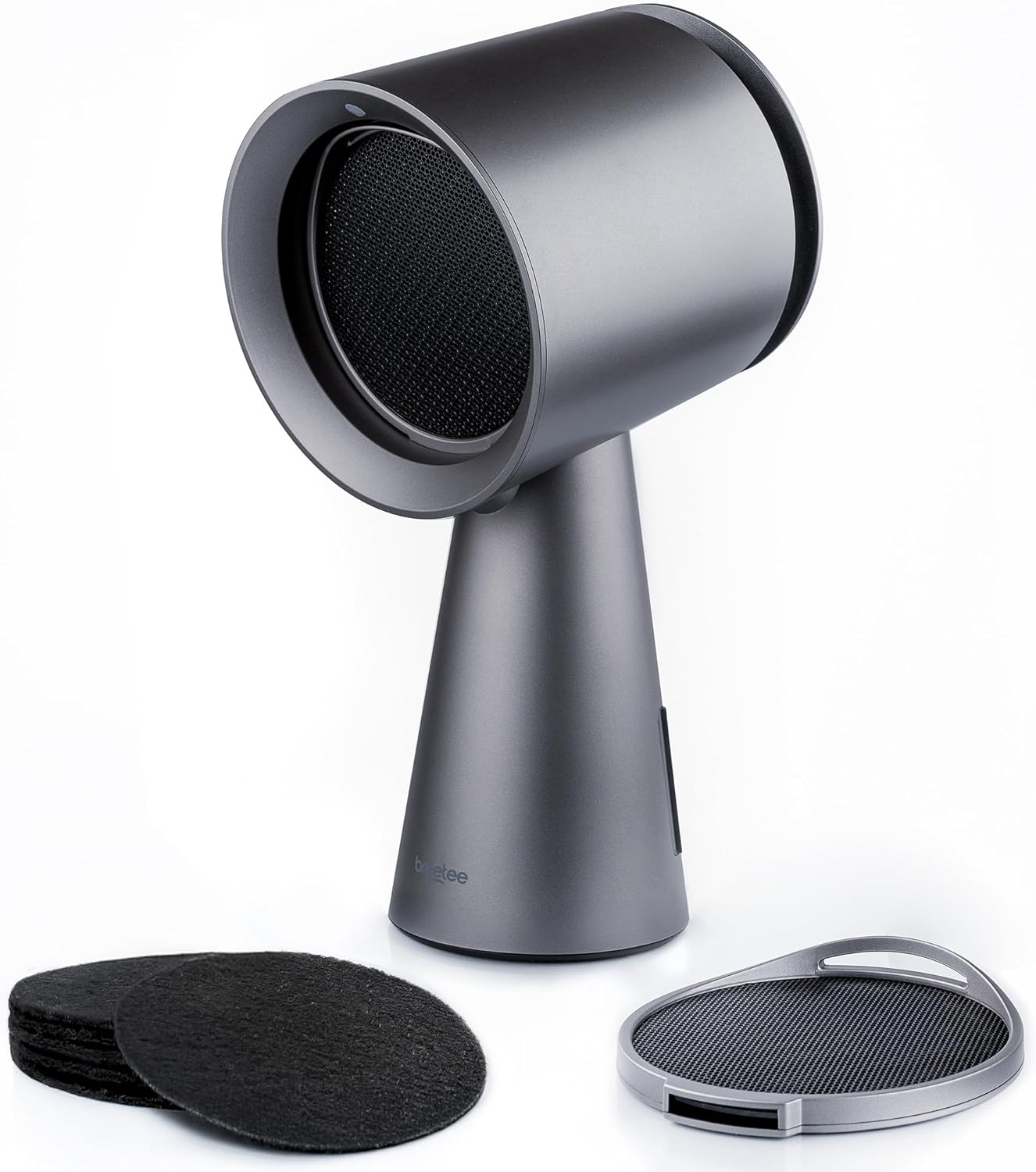 Product image of BREETEE Portable Range Hood Kitchen–5-Layer Filter Compact Desktop Exhaust Fan, Powerful 3-Speed Smoke Removal, Low Noise Countertop Range Hood, Oil Cup, for Apartments, Dorm, RV, Indoor BBQ - Grey