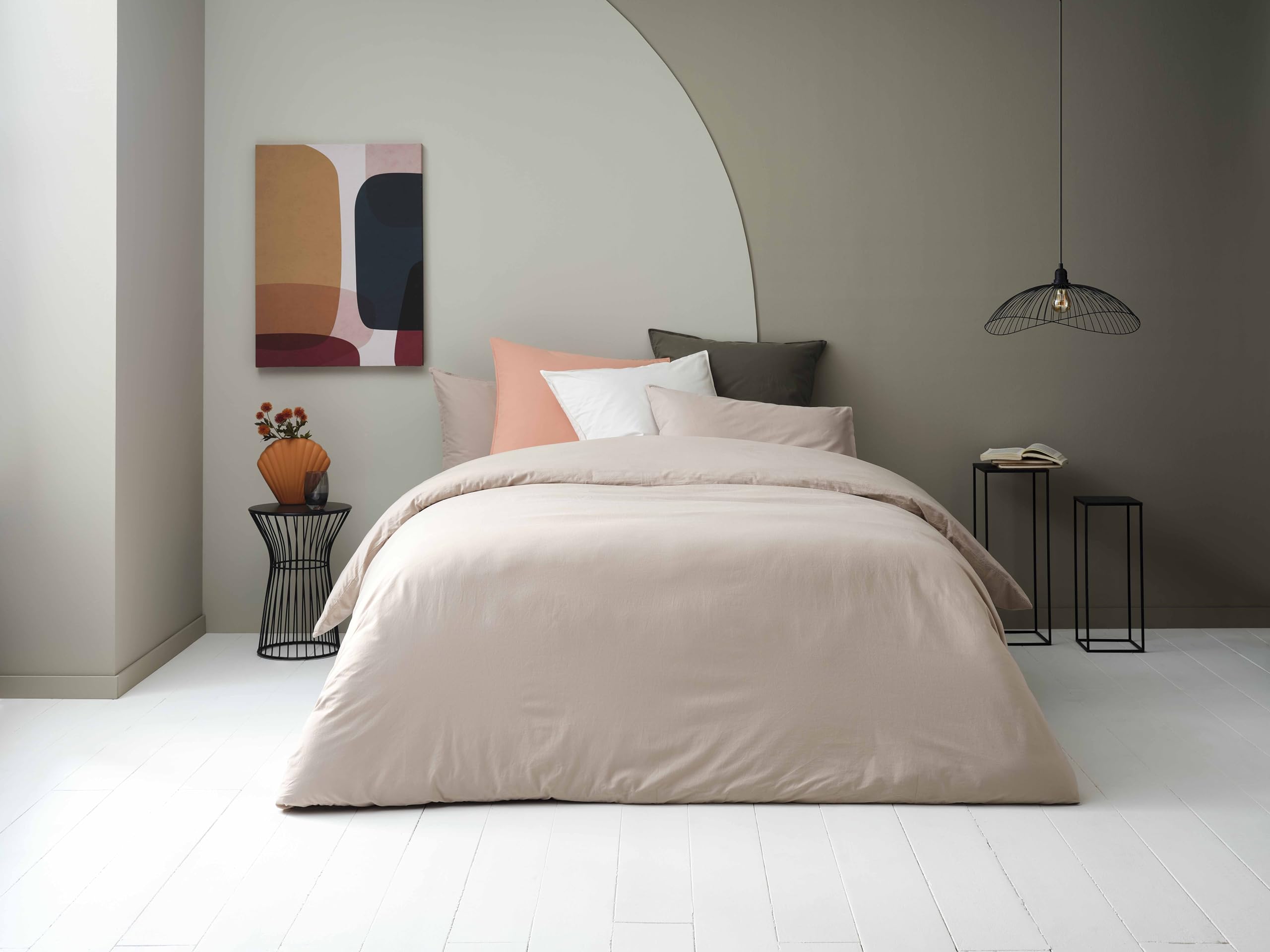 Toison d'Or Cap Ferret Flat Sheet, 240 x 290 cm, Mocha