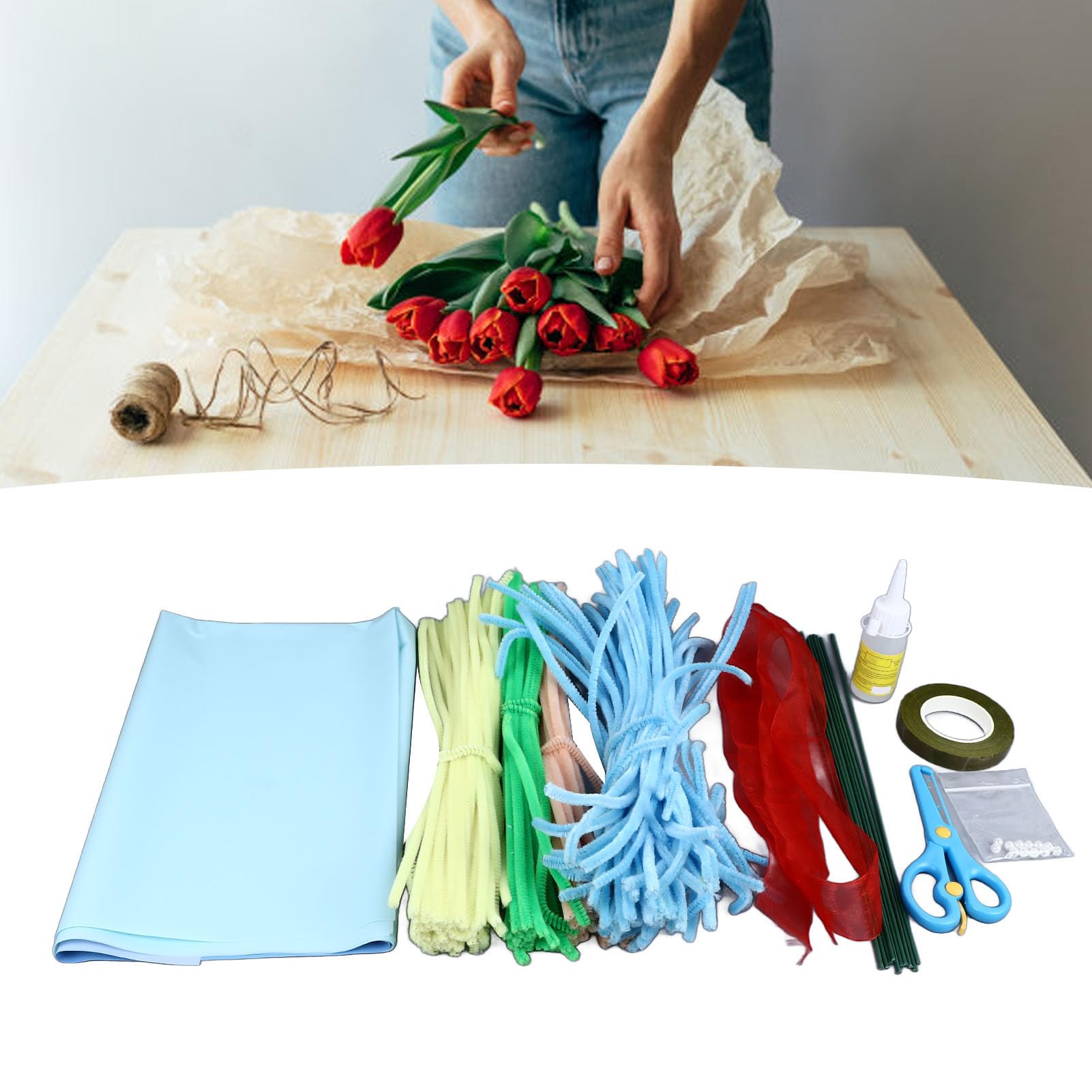 Pijpreinigers Craft Supplies Art Tools Kit, DIY Chenille Stengels Boeket Kit, Simulatie Innovatieve Handgemaakte Pipe Cleaner Zonnebloemen Kit Voor Huwelijkscadeau Vakantie Decoratie Pijpreinigers Craft Supplies Art Tools Kit, DIY Chenille Stengels Boeket Kit, Simulatie Innovatieve Handgemaakte Pipe Cleaner Zonnebloemen Kit Voor Huwelijkscadeau Vakantie Decoratie