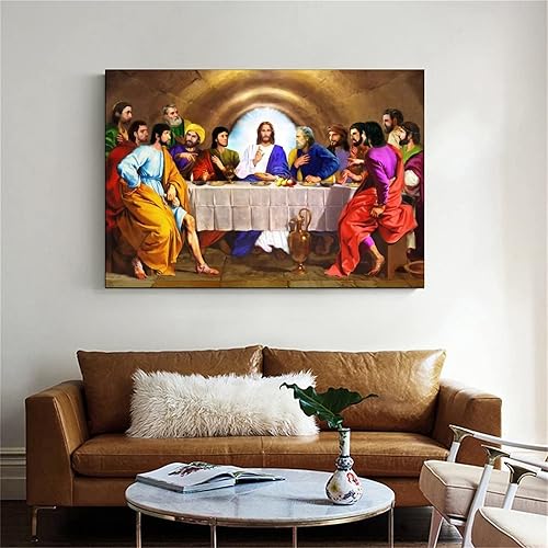 Miniatura 6 de VJS Póster de The Last Supper - Póster artístico de pared y arte de pared, póster moderno para decoración de dormitorio familiar, 16 x 24 pulgadas
