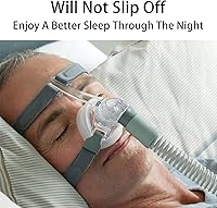 Vista 4 de F&P Eson 2 Nasal Mask Headgear, Replacement Straps for F&P Simplus Full Face CPAP Mask, Eson CPAP Headgear (Without Mask)