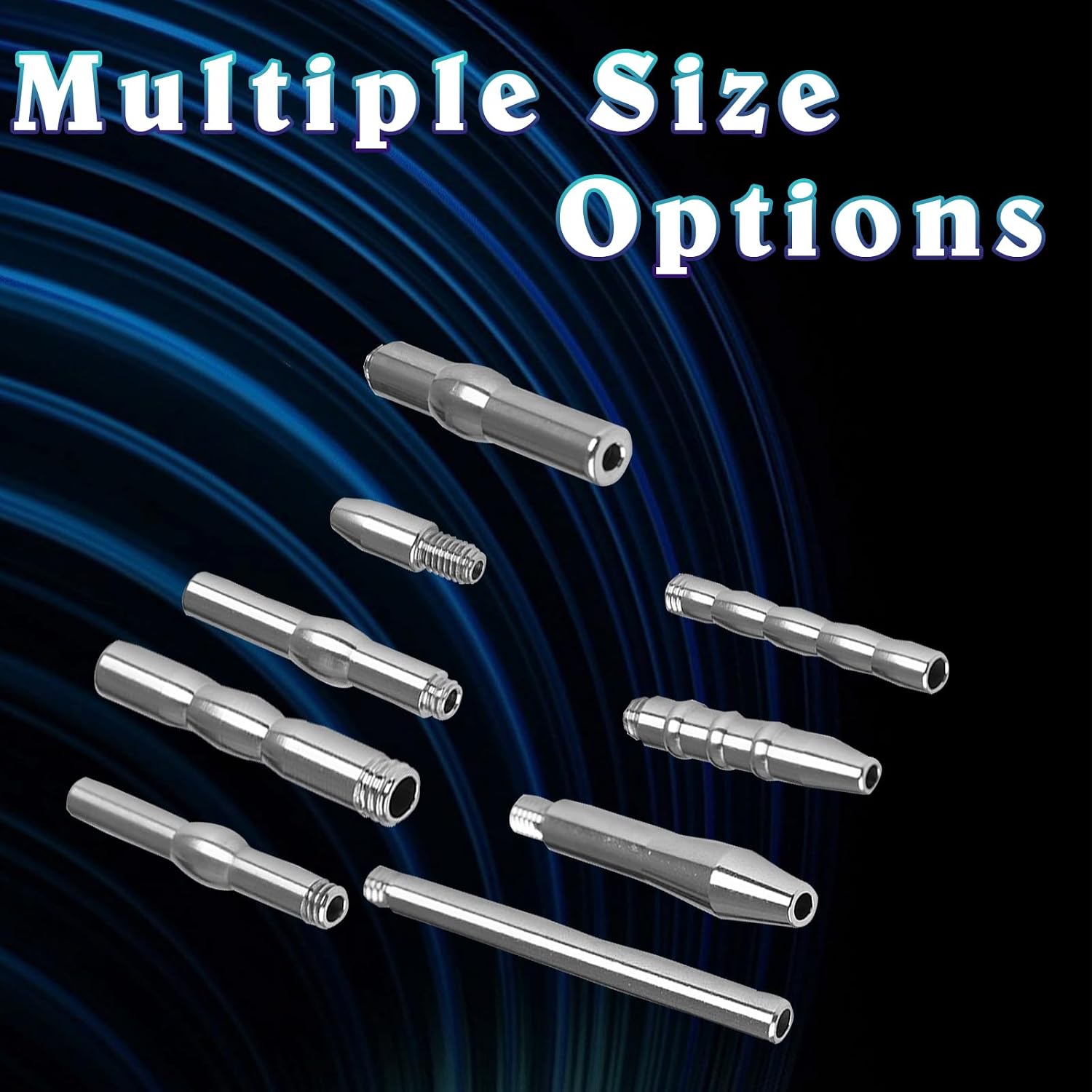 9 PCS Urethra Trainer Set Chastity Lock Accessories Chastity Device Sex Toy Sound Urethral Plug Urethral Toy Urethral Masturbation Stick Catheter Sound Penis Plug Male Urethra Stimulation