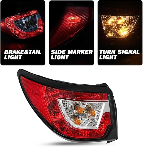 Miniatura 10 de SOCKIR Conjunto de faros halógenos estilo OE compatible con Chevy Traverse 4 puertas Sedan de repuesto OE 2013-2017 lado izquierdo del conductor