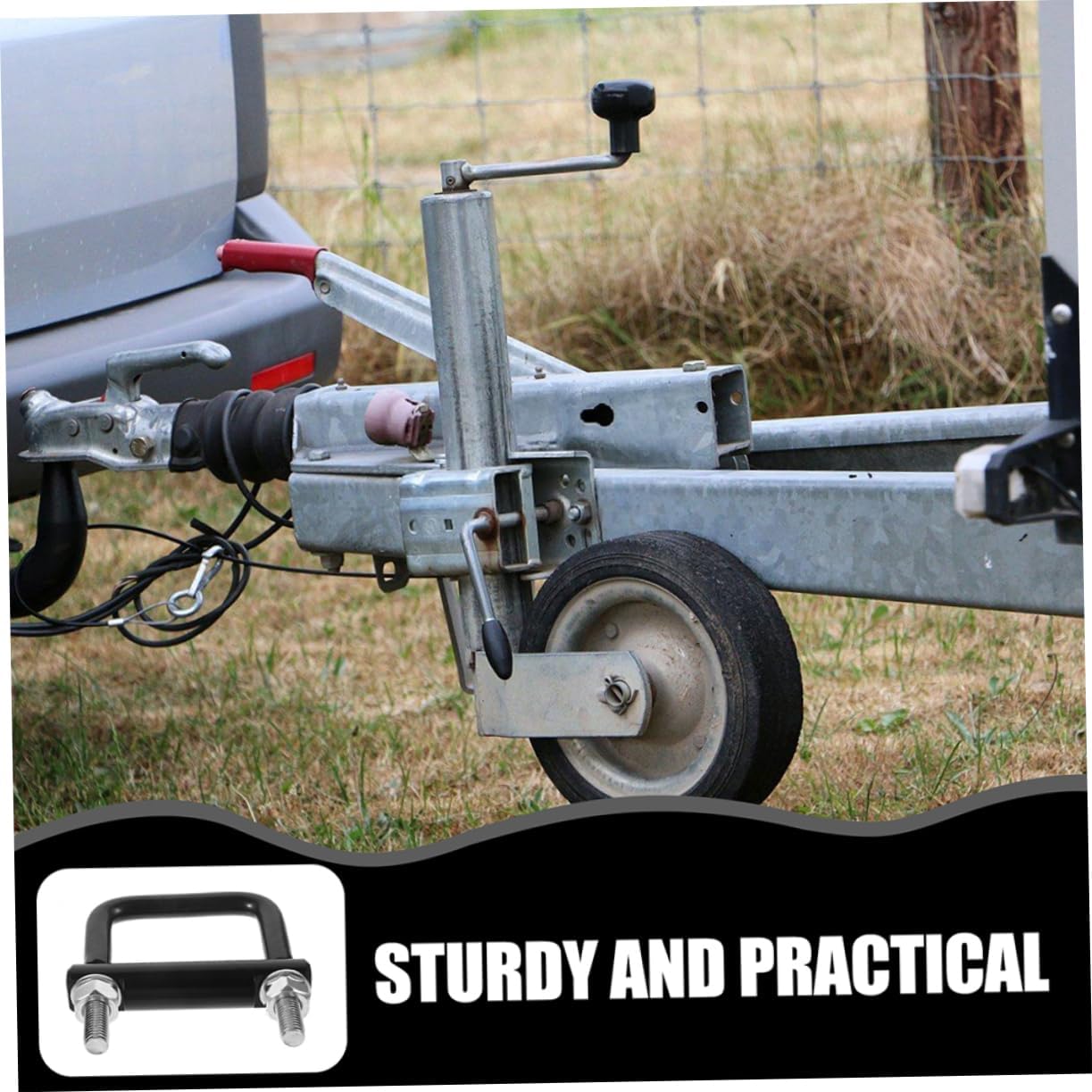 Zerodeko 2pcs Heavy Duty Metal Trailer Hitch Tightener Clamp Rattle Stabilizer for Trailer Coupler Hitch Shackle