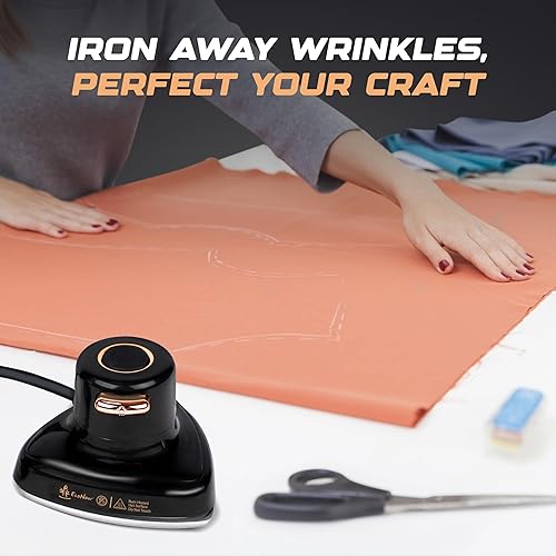 Miniatura 2 de Econour Mini plancha de viaje 2 en 1 y vaporera con control de temperatura, indicador de luz y suela antiadherente. Compacto, portátil e ideal para