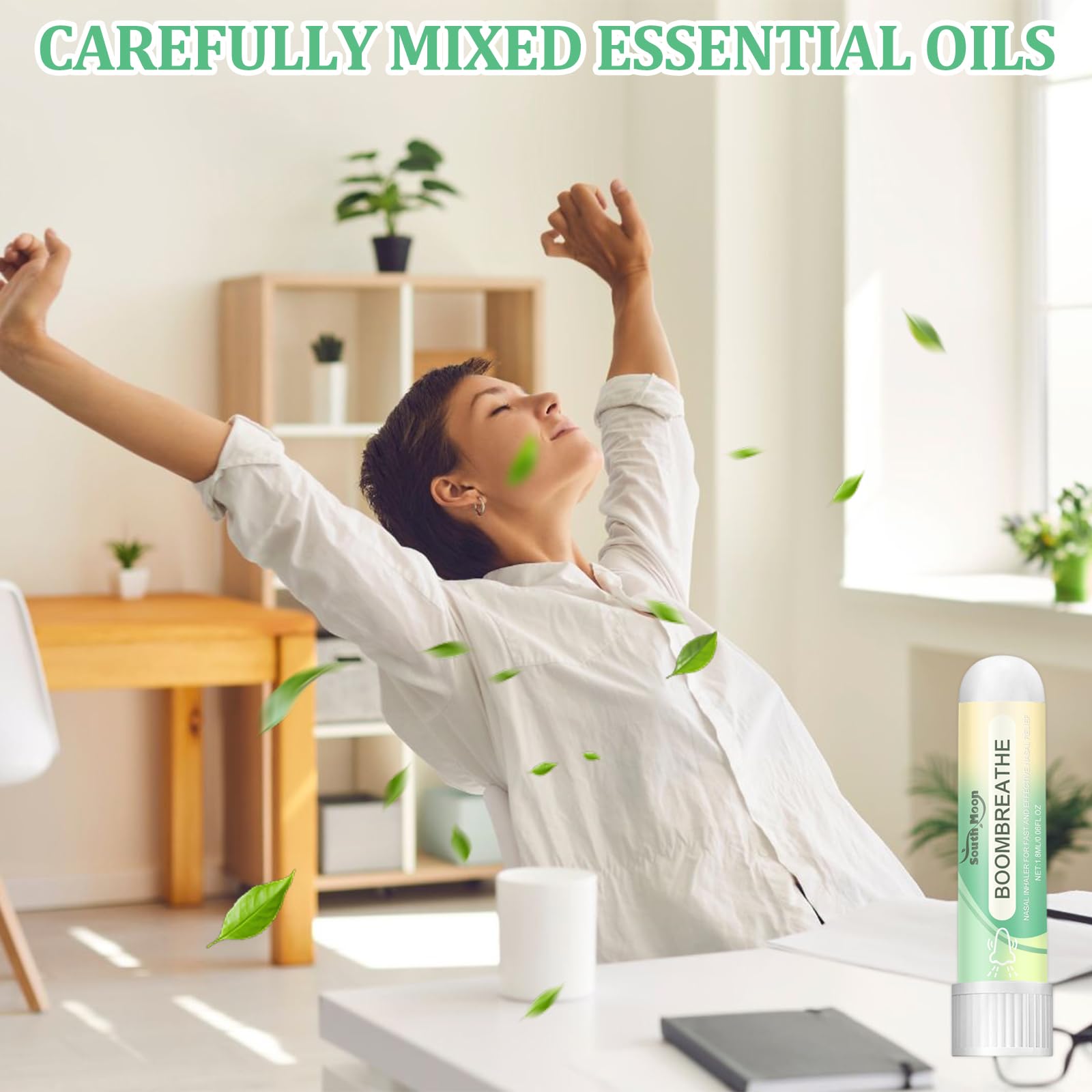 3 Pezzi Inalatore Thailandese Con Sensazione Di Freschezza Piccolo E Portatile Nasal Stick Perfetti per Lavoro, Studio O Viaggi