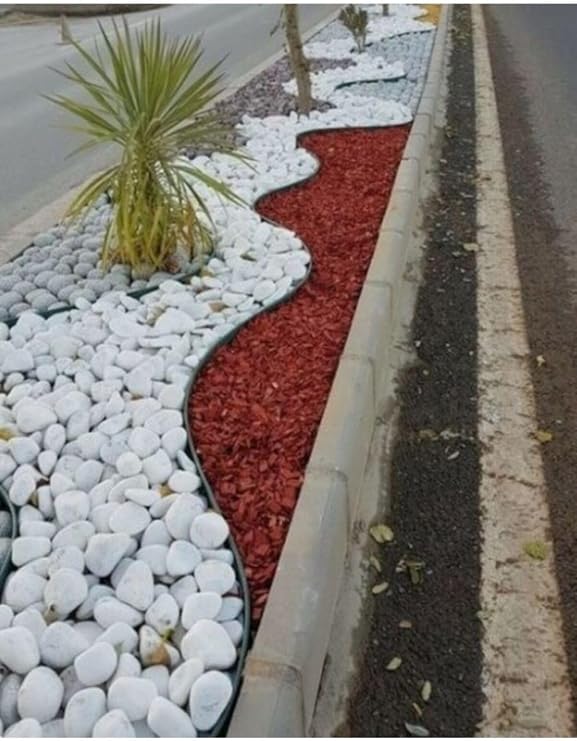 Asenya White Dolomite Stone 10 Kg 4-6 Cm Decorative Stone Garden Ornamental Stone Natural Creek Pebble Stone