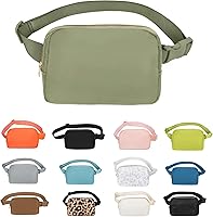 Vista 29 de Riñonera cruzada para mujeres y hombres, bolsa para cinturón para senderismo con correa ajustable, riñonera para correr, entrenamiento, deportes