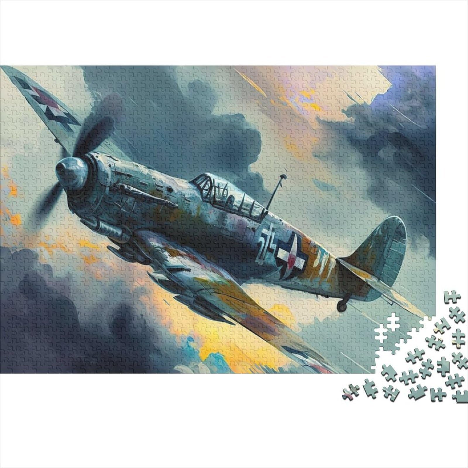 Fighter Aircraft 1000 Piece Jigsaw Puzzle Paper Adult