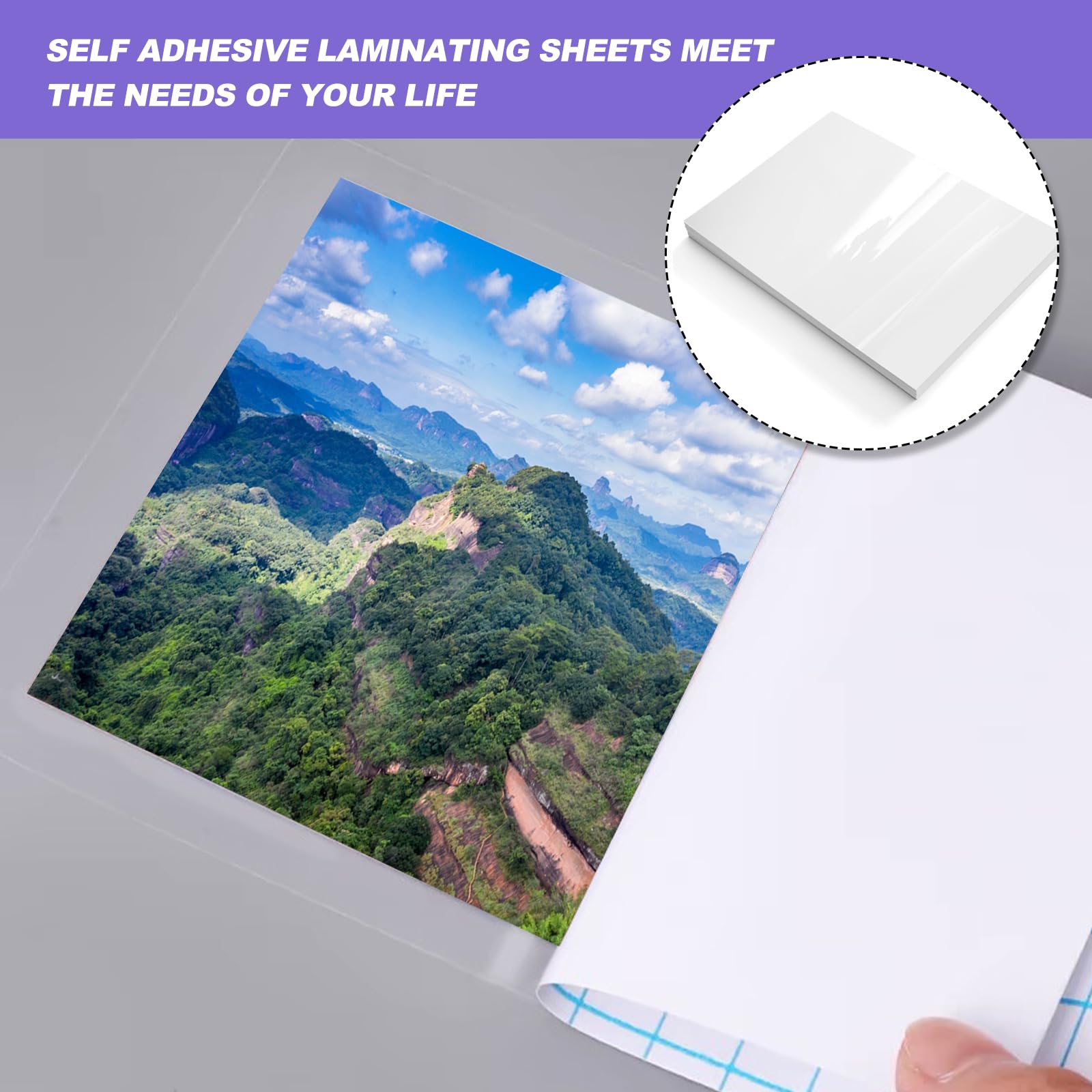 10 Pellicole Autoadesive Per Laminazione A Freddo Formato A6 – 11,7x16 Cm, Senza Macchina, Per Foto, Biglietti E Documenti