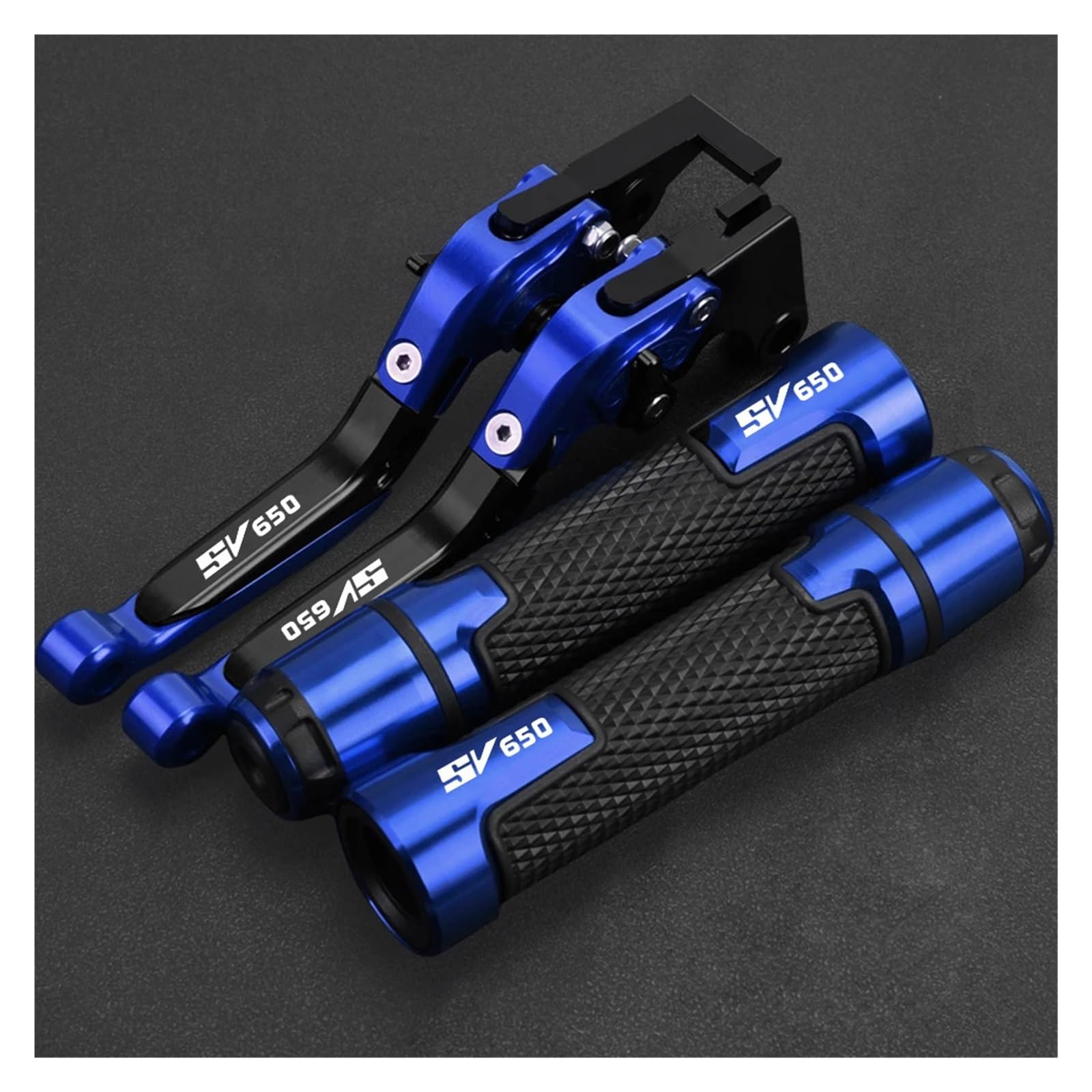 Moto Leviers d'embrayage de Frein Pour Su@&zuki SV650S 1999 2000 2001 2002 2003 2004 2005-2012 SV 650 SV650 S Leviers D'embrayage De Frein Moto Poignées Guidon Fin(SV650 1999-2012-03)