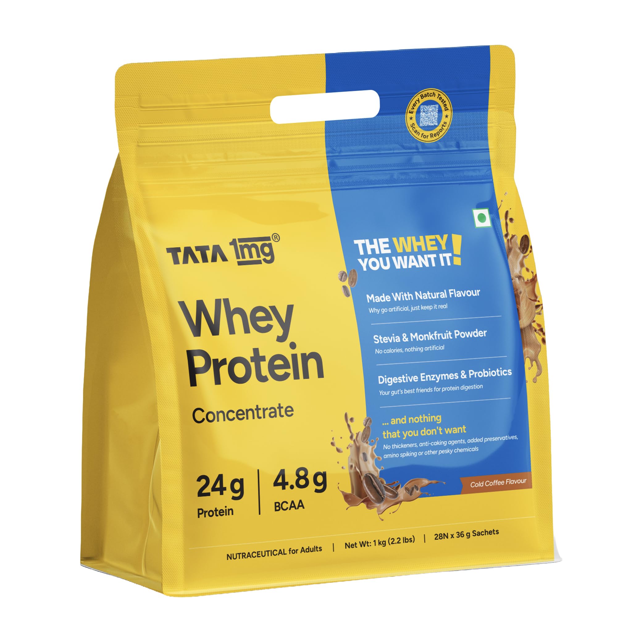 Tata 1mg Whey Protein Isolate | Unflavoured | 30g protein | 1kg — Amazon image 14
