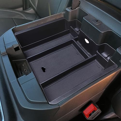 Bandeja organizadora para reposabrazos de consola central para Chevy Silverado/GMC Sierra 1500 y 2020-2023 Silverado/Sierra 2500/3500 HD accesorios
